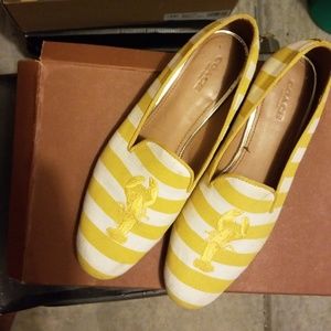 Yellow Coach Loafers